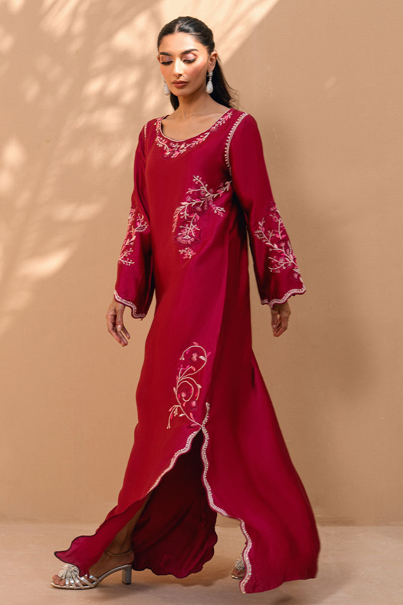 Fatima Khan | Flore Eid Luxe 26 | Crimson Blossom