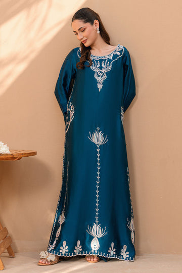 Fatima Khan | Flore Eid Luxe 26 | Deep Teal Bloom