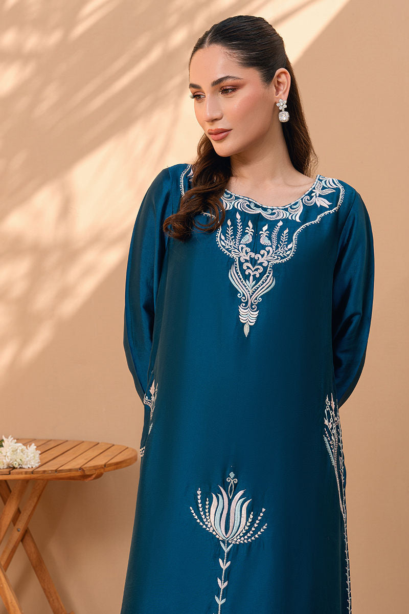Fatima Khan | Flore Eid Luxe 26 | Deep Teal Bloom