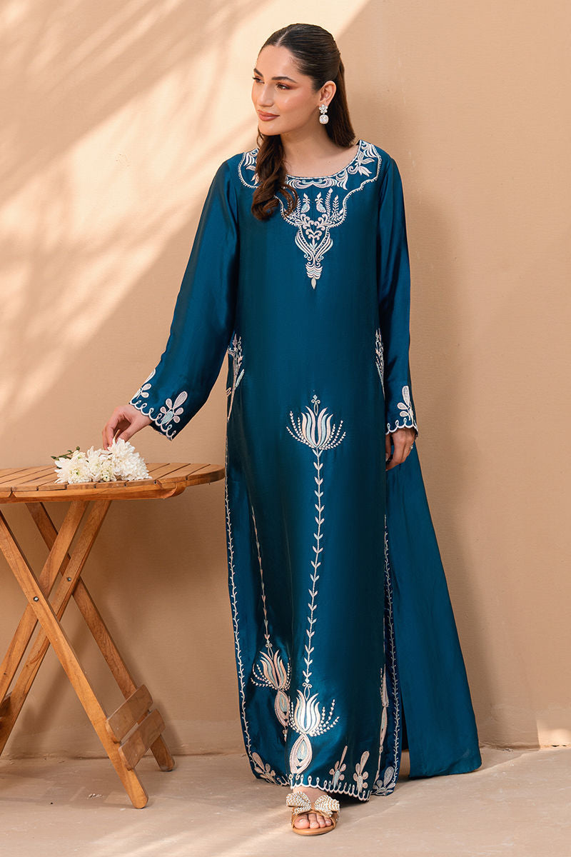 Fatima Khan | Flore Eid Luxe 26 | Deep Teal Bloom