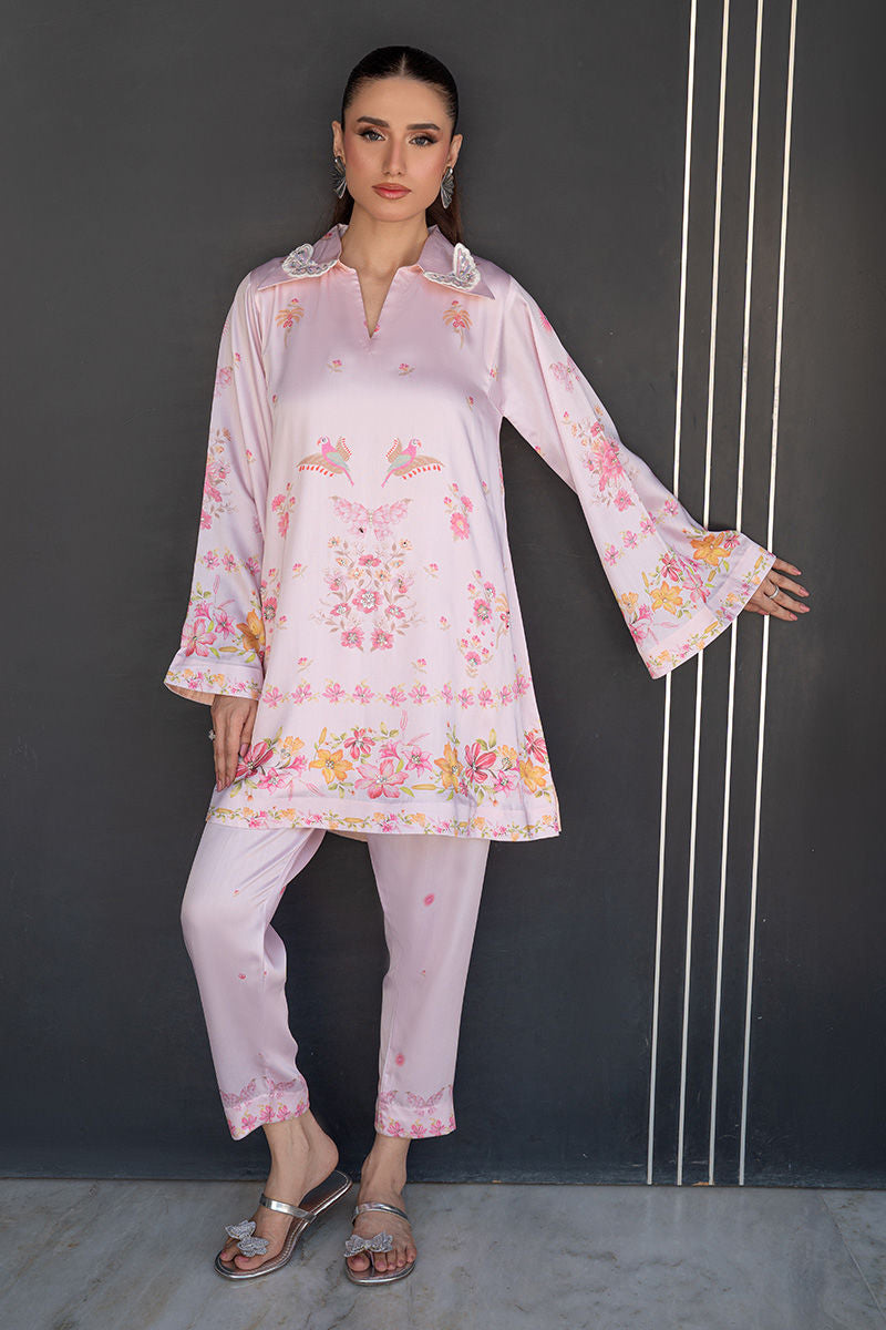 Fatima Khan | Layan Printed Eid Edit | Rosette Bloom - Coord Set