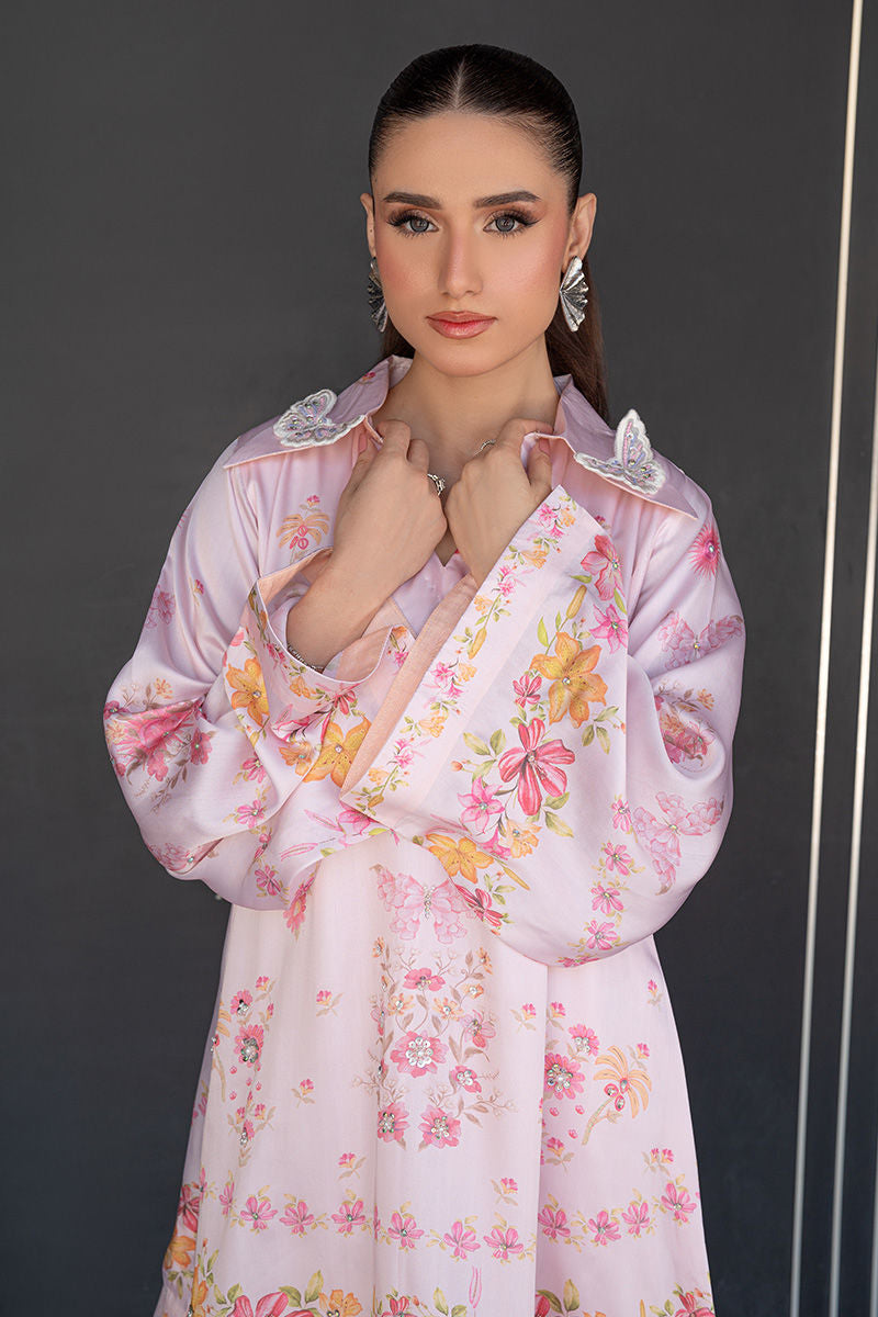 Fatima Khan | Layan Printed Eid Edit | Rosette Bloom - Coord Set