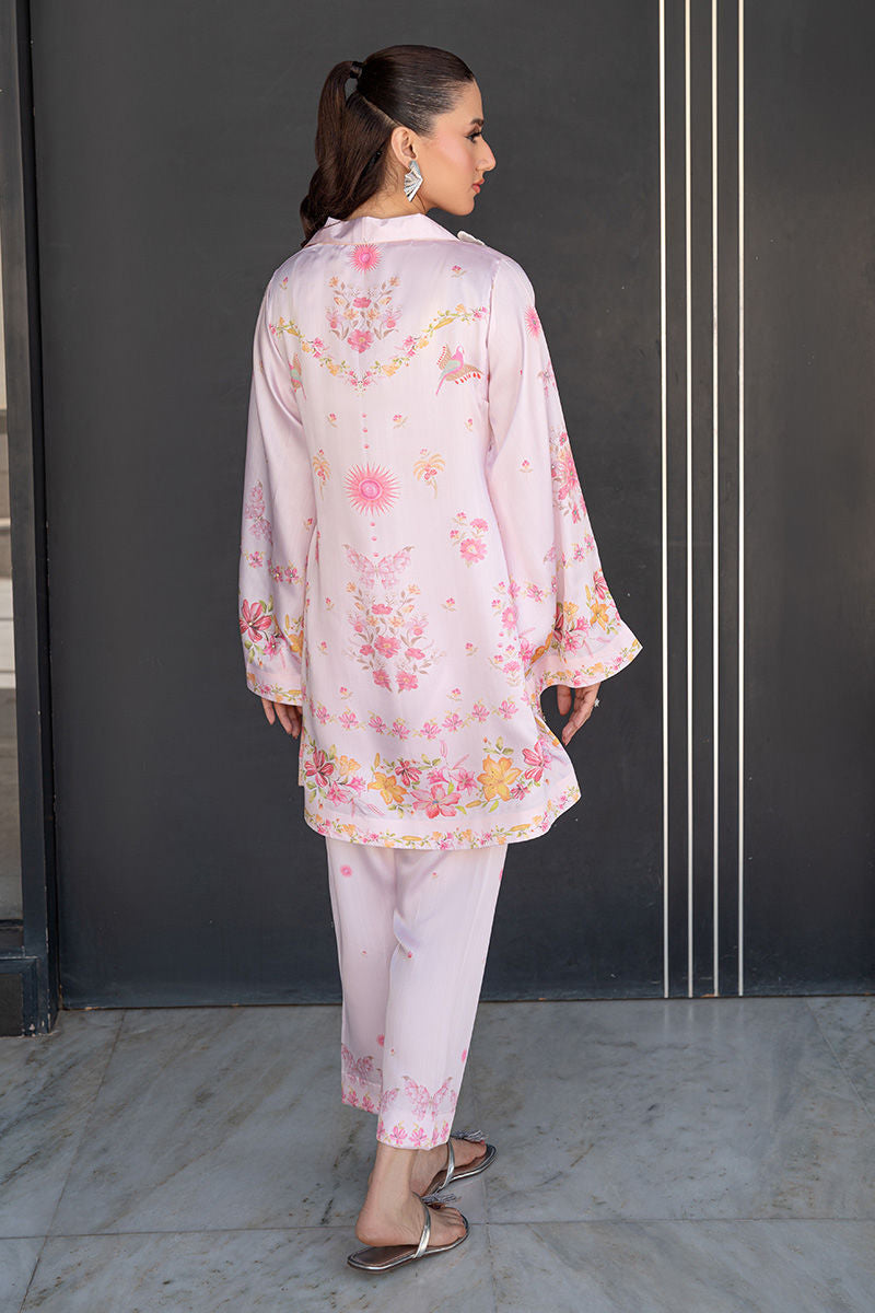 Fatima Khan | Layan Printed Eid Edit | Rosette Bloom - Coord Set
