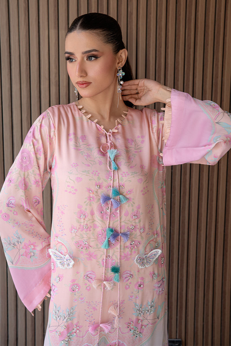 Fatima Khan | Layan Printed Eid Edit | Petal Blush Luxe