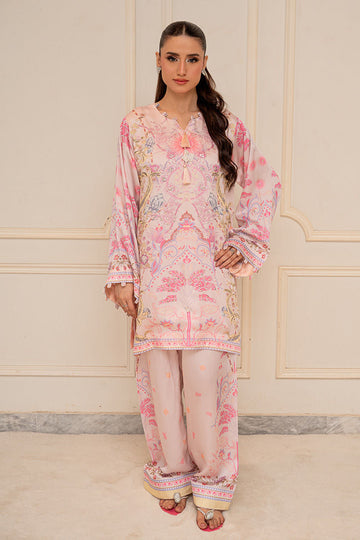 Fatima Khan | Layan Printed Eid Edit | Daisy Blush