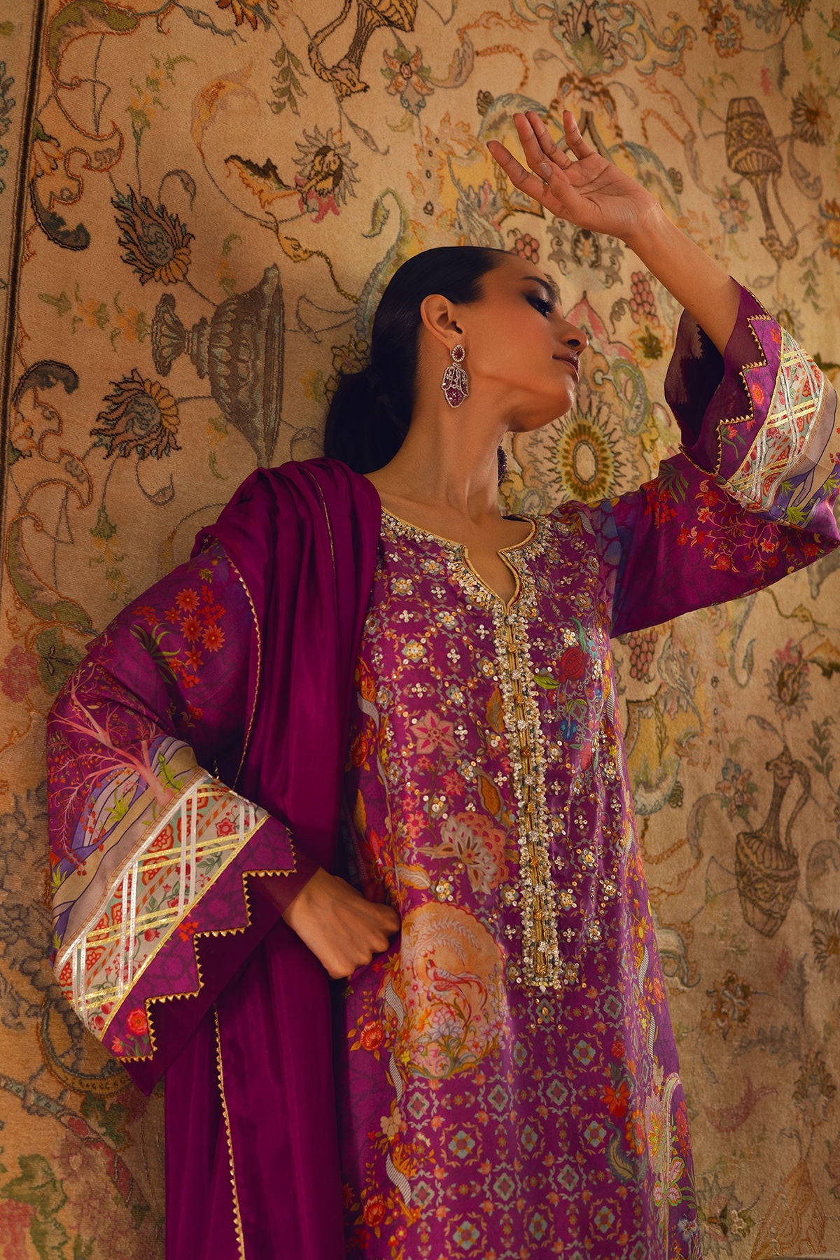 Annus Abrar | Lime Luxe Silk |  Salomi