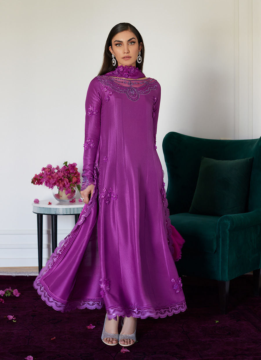 Farah Talib Aziz | Luna Eid Collection 24 | TIERRA MUTED MAGENTA
