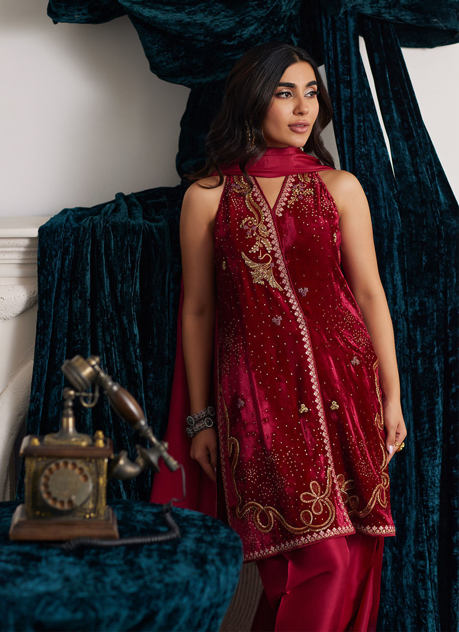 Farah Talib Aziz | Velvets The After Party | ISMAYA SHIRT AND DUPATTA