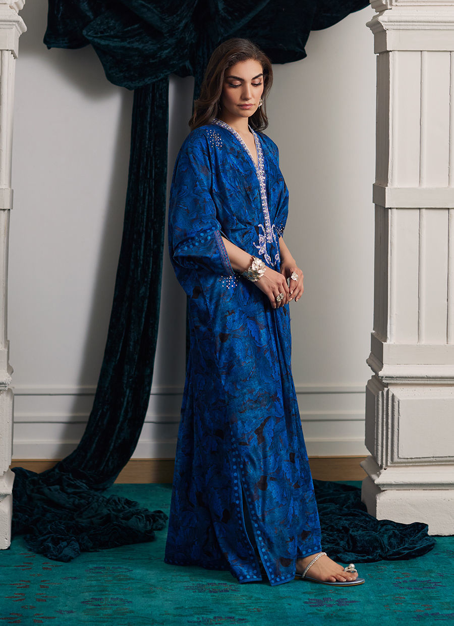 Farah Talib Aziz | Velvets The After Party | ROZ SAPPHIRE KAFTAN