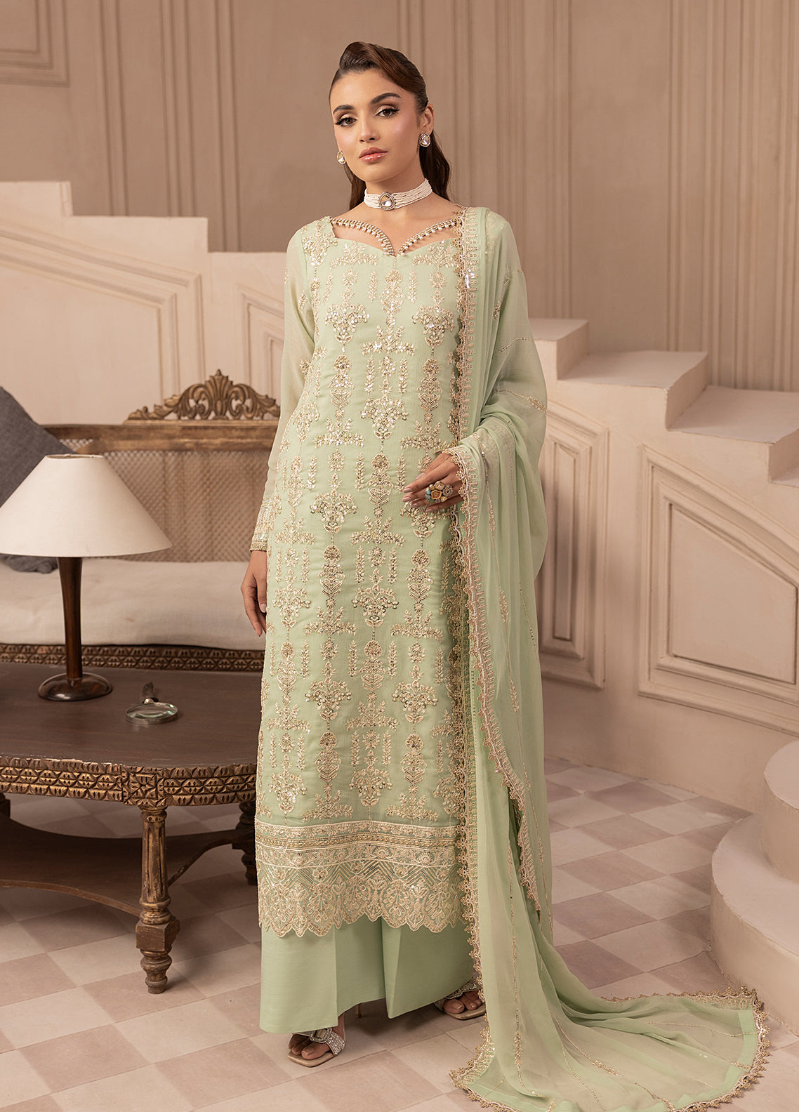 Sahane | Elyssa Festive Chiffon | CT-19004 Emera - ELYSSA
