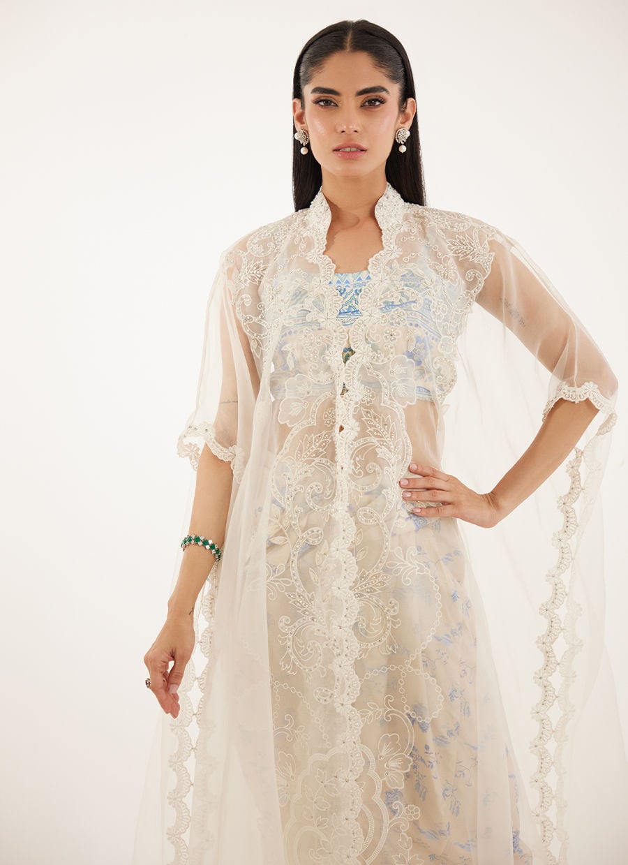Farah Talib Aziz | Veya A Draped Capsule | Diana Cape With Skirt