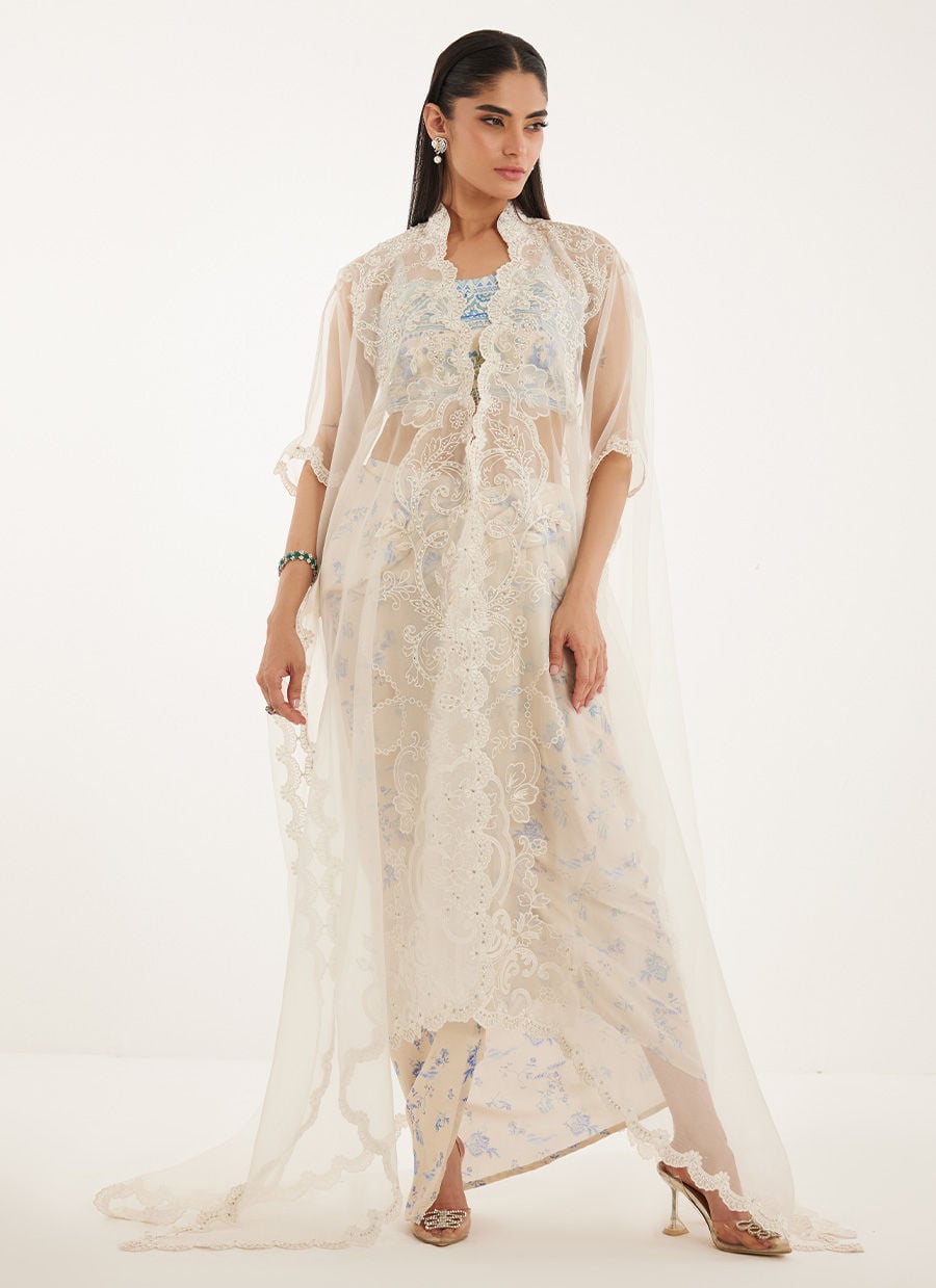 Farah Talib Aziz | Veya A Draped Capsule | Diana Cape With Skirt