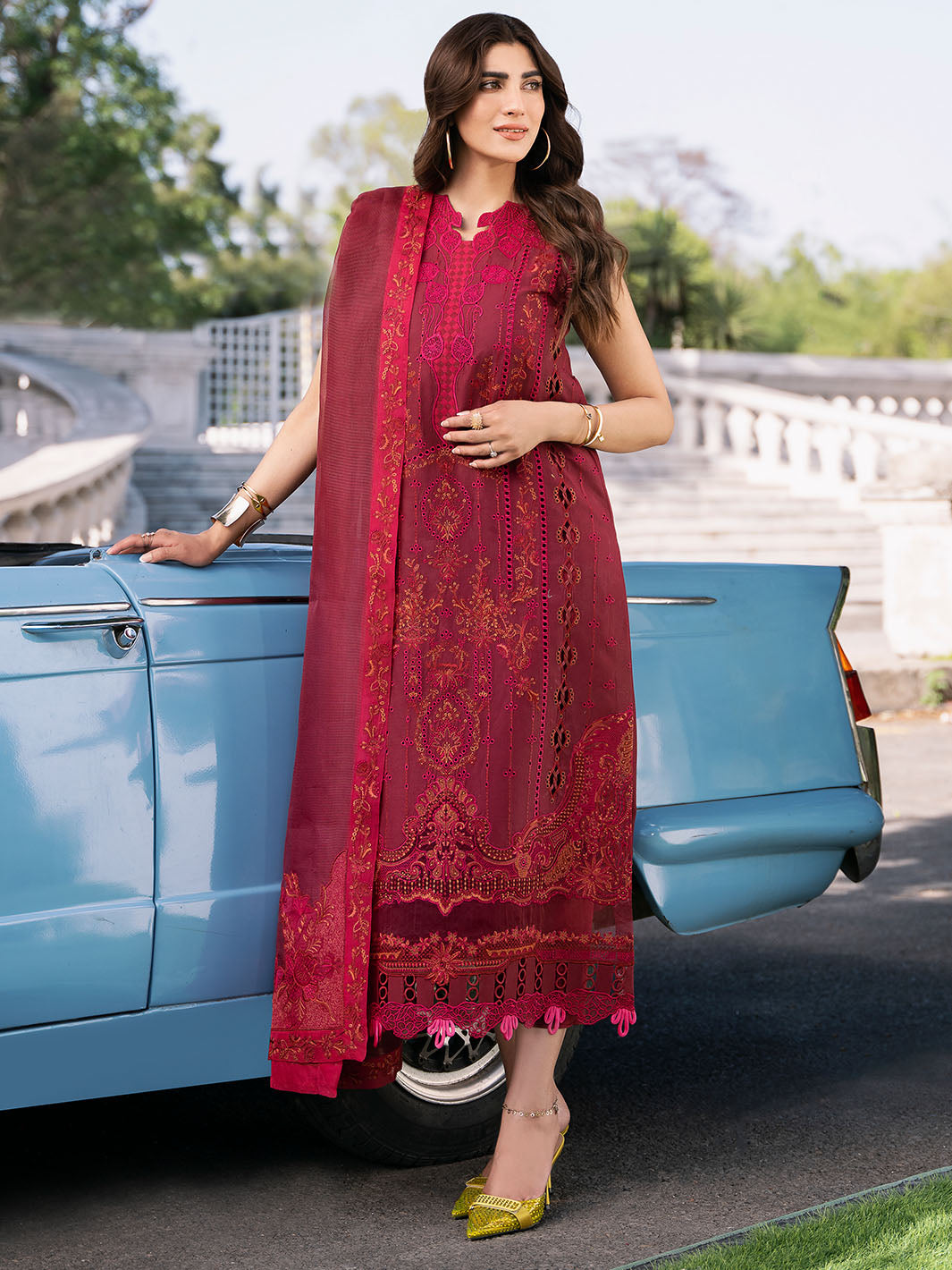 Bin Ilyas | Clara Embroidered Lawn 24 | 211 - B