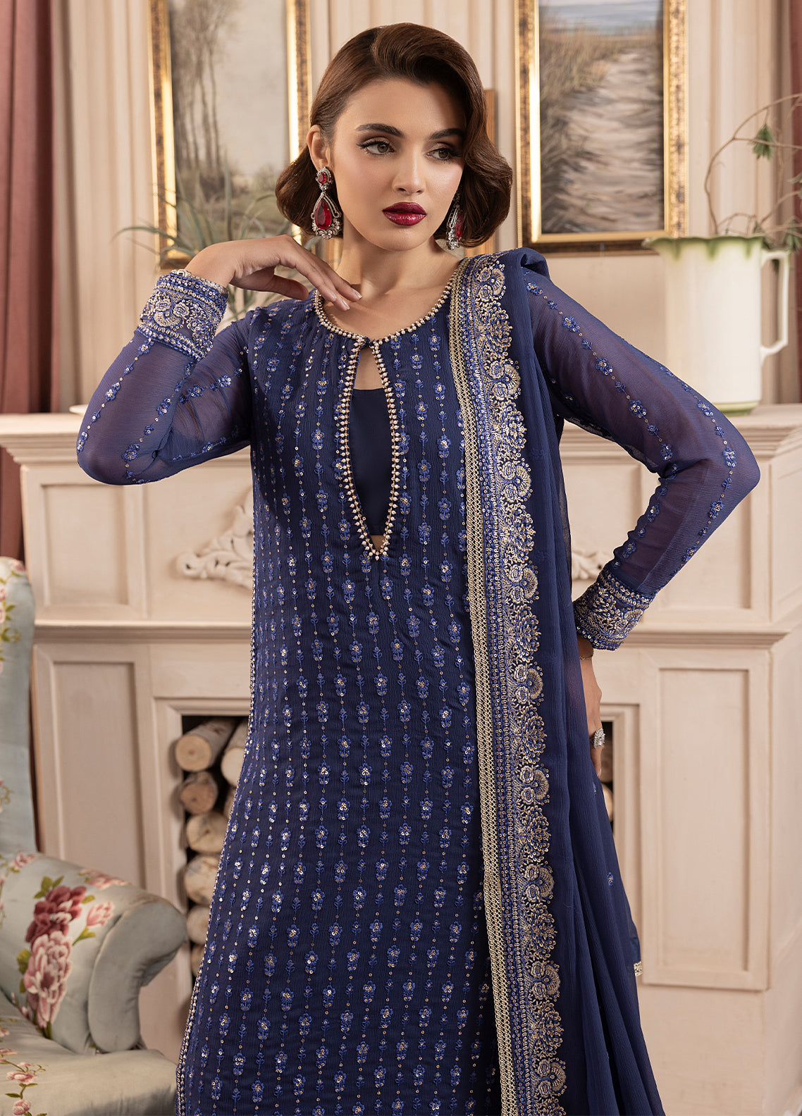 Sahane | Elyssa Festive Chiffon | CT-19002 Elle - ELYSSA