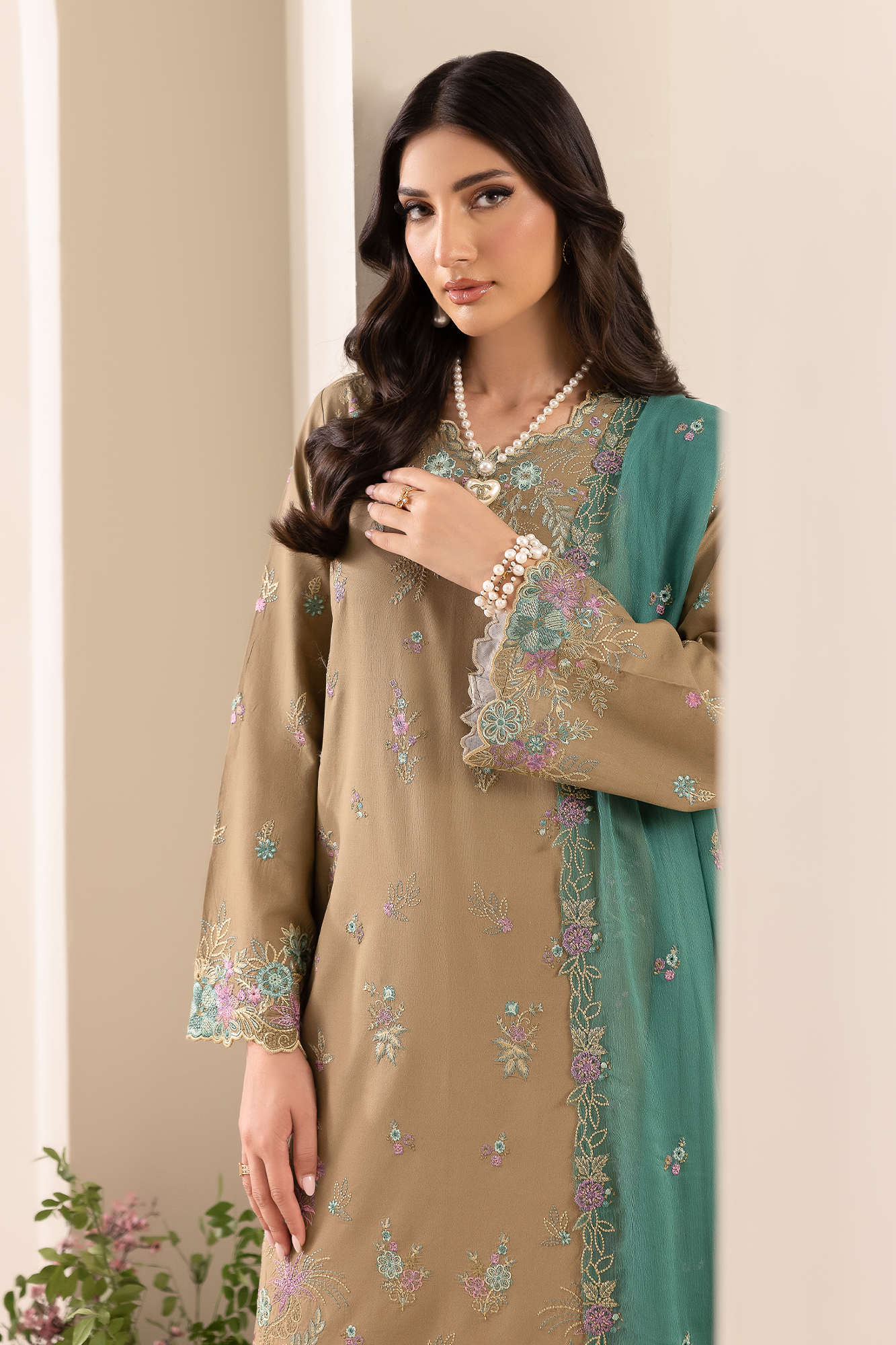 Rajbari | Premium Edition |Embroidered Chiffon Dopatta 03