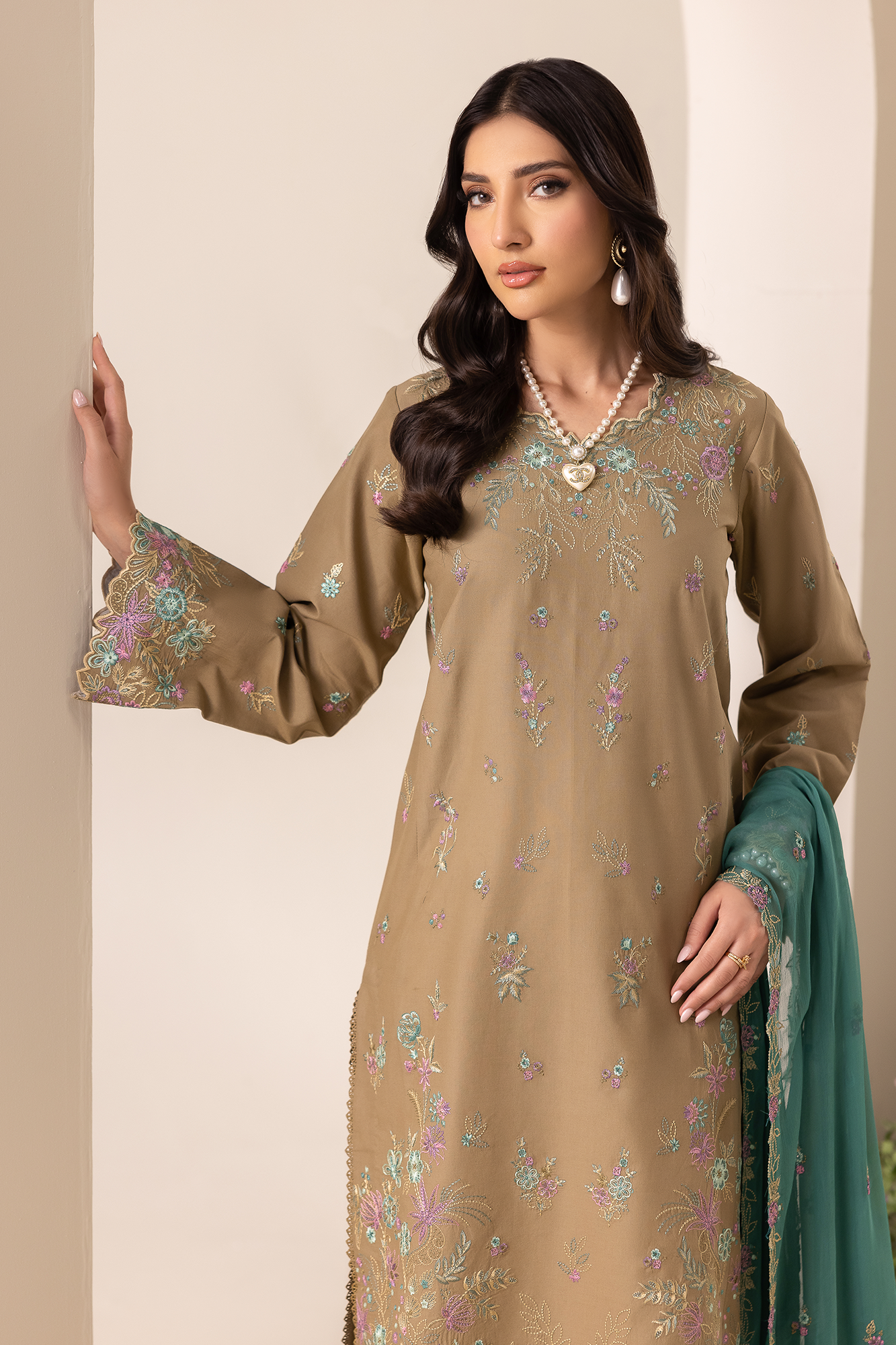 Rajbari | Premium Edition |Embroidered Chiffon Dopatta 03