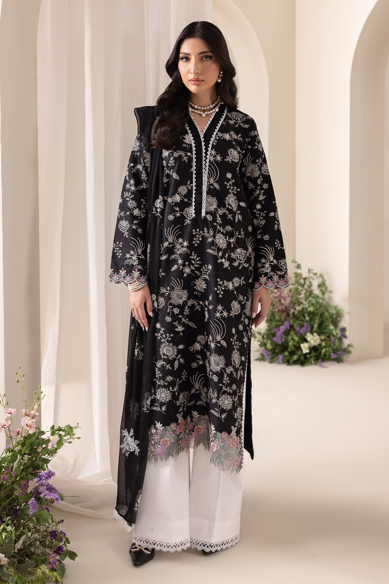 Rajbari | Premium Edition | Embroidered Chiffon Dopatta 10