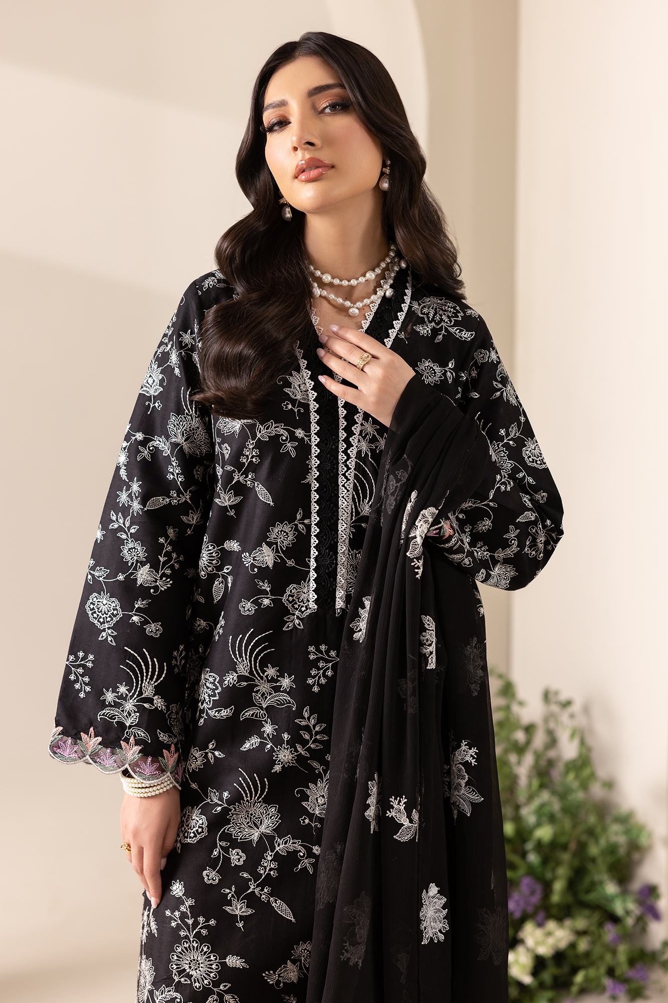 Rajbari | Premium Edition | Embroidered Chiffon Dopatta 10
