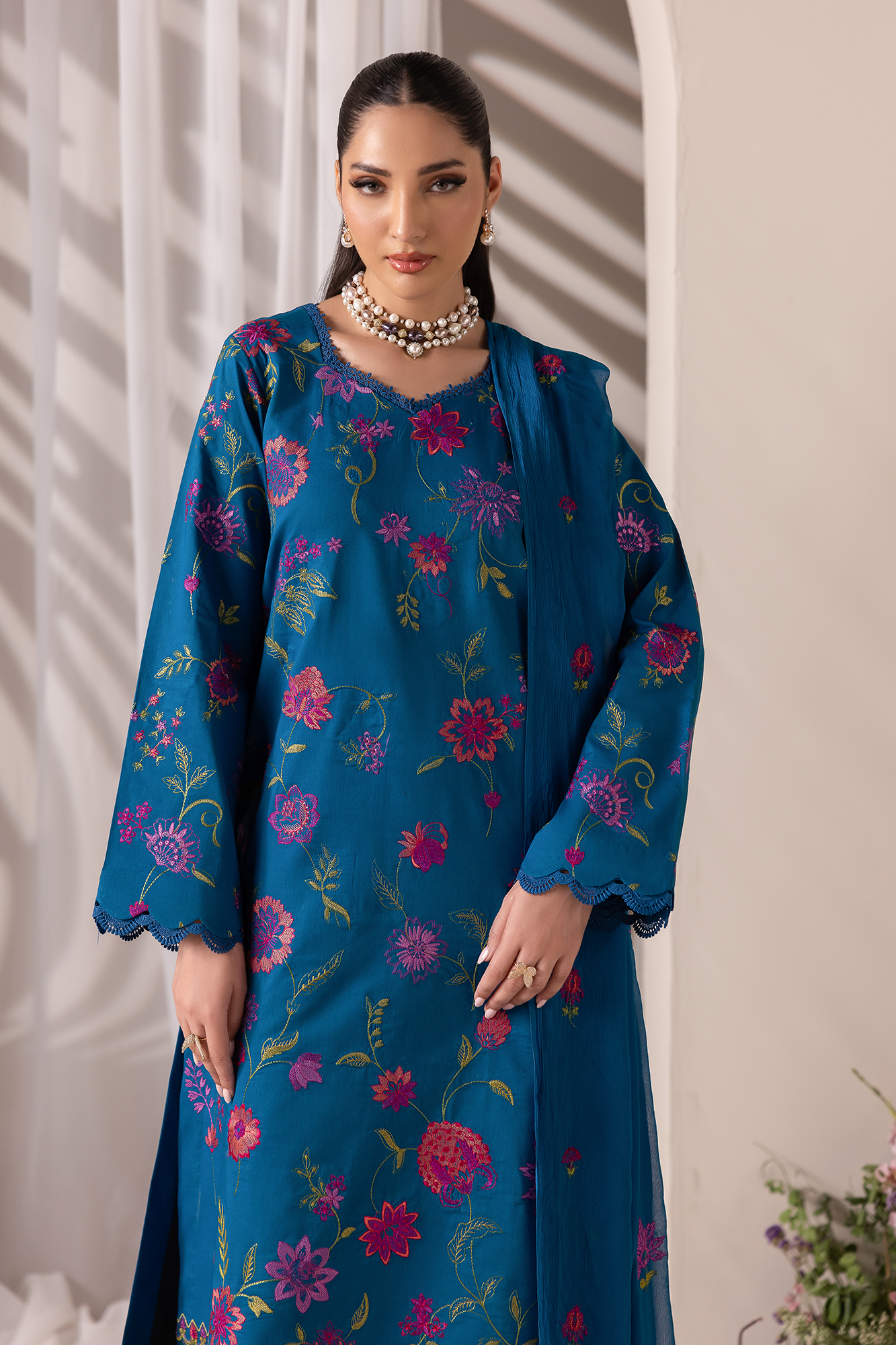 Rajbari | Premium Edition | Embroidered Chiffon Dopatta 11