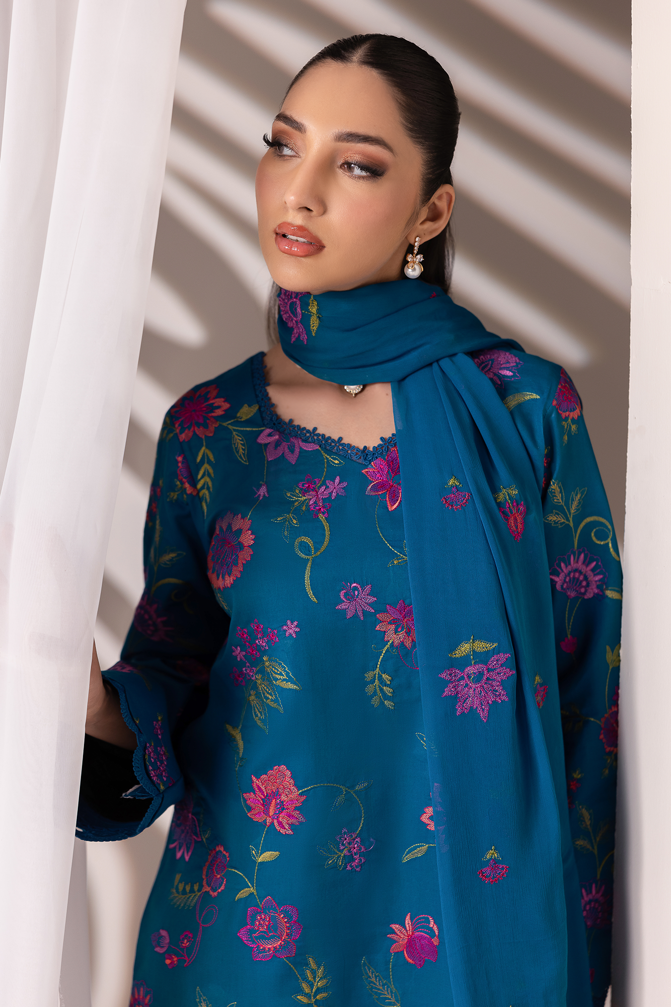 Rajbari | Premium Edition | Embroidered Chiffon Dopatta 11