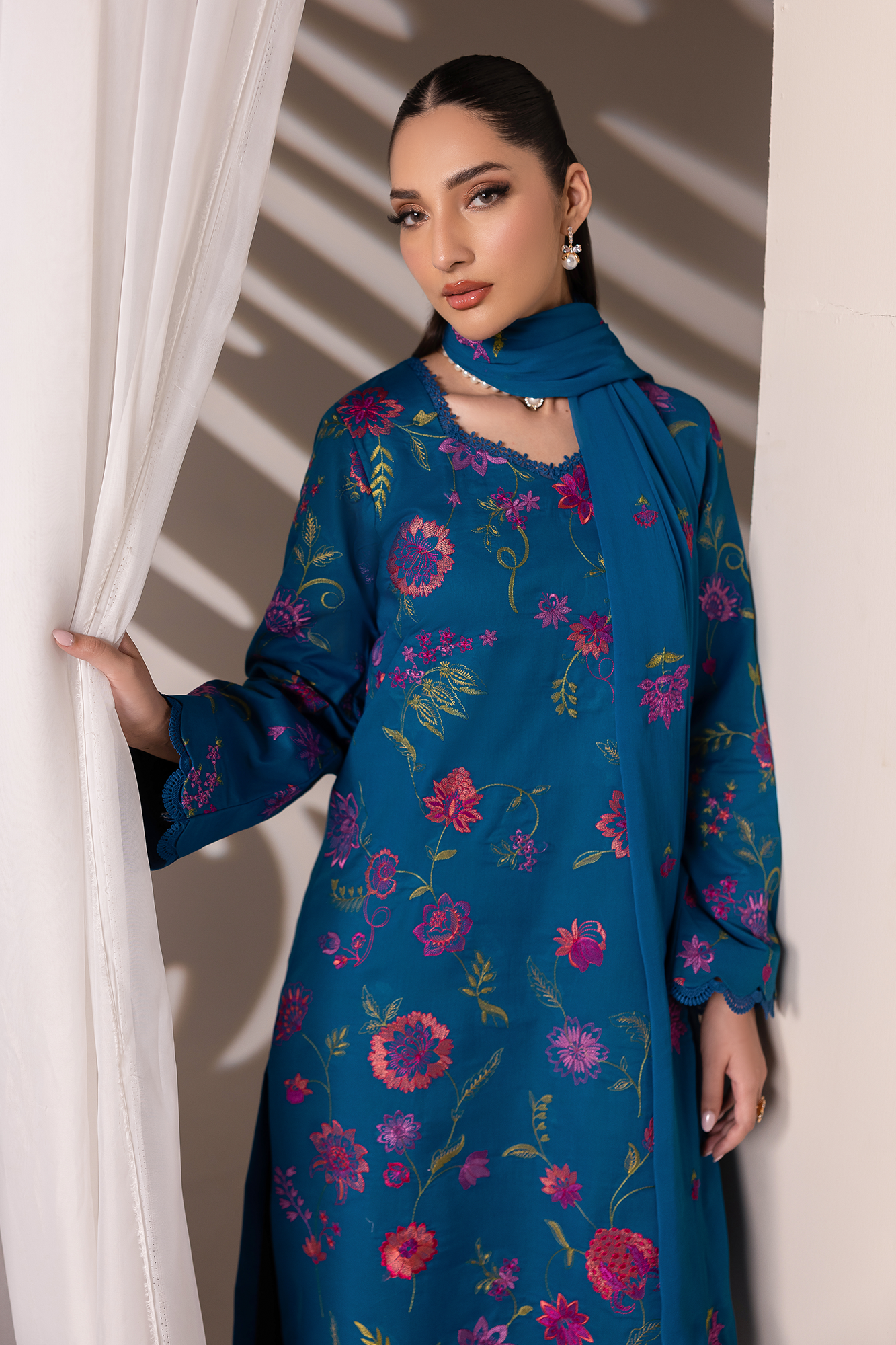 Rajbari | Premium Edition | Embroidered Chiffon Dopatta 11