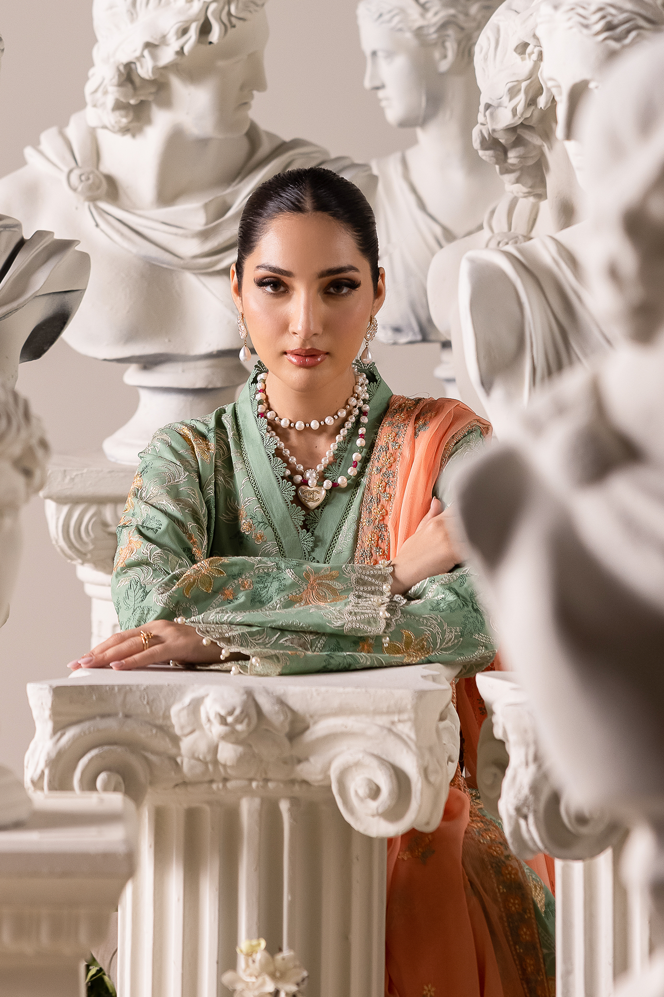 Rajbari | Premium Edition | Embroidered Chiffon Dopatta 06