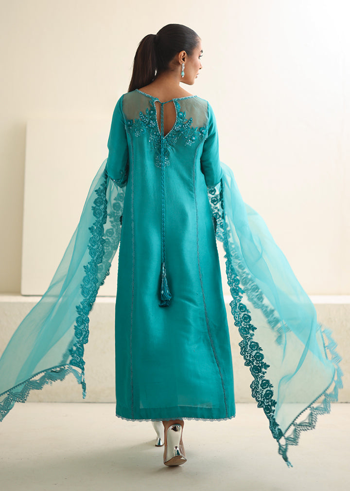 Umsha | Luxury Pret | CARIBBEAN TURQUOISE