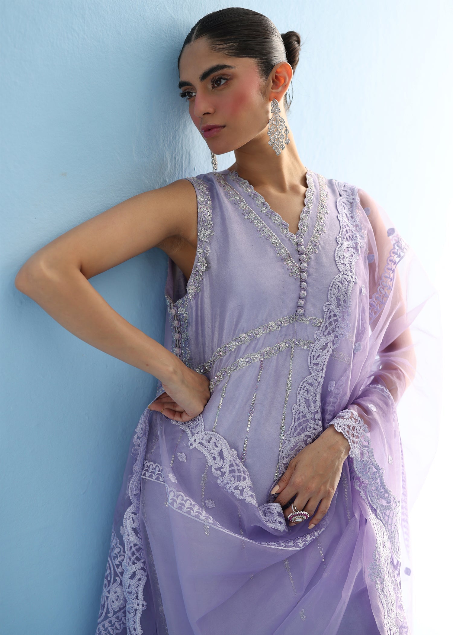 Umsha | Luxury Pret | LILAC MARBLE