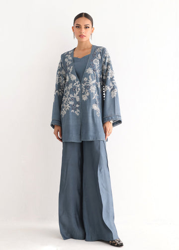 Umsha | Luxury Pret | BLUE STONE GLOSS