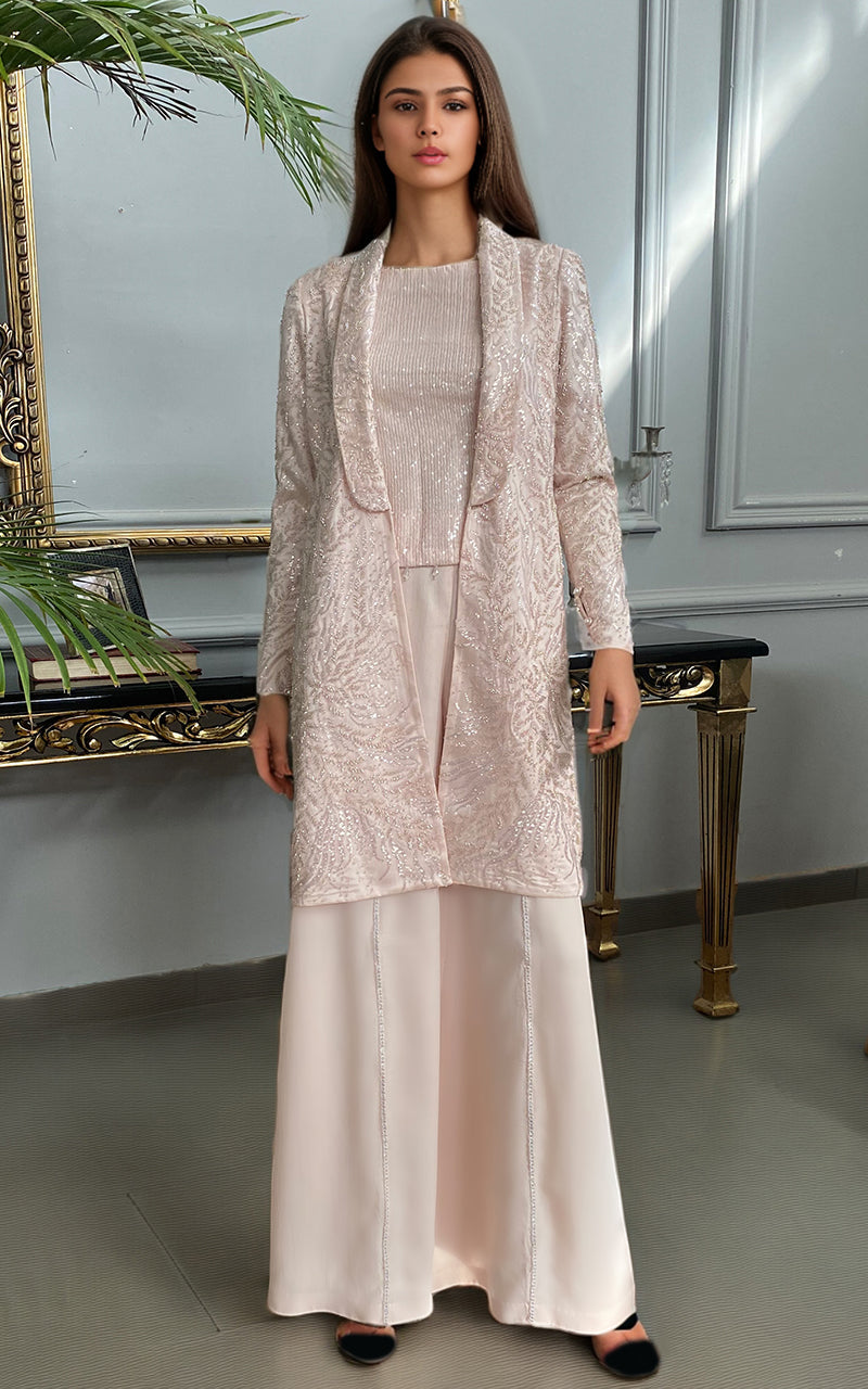 Threads and Motifs | Formal Dresses 25 | Net Embroidered jacket with trouser
