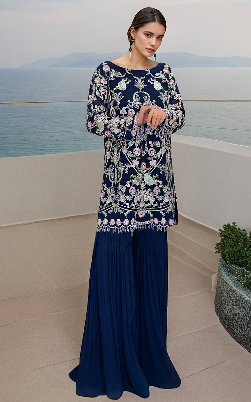 Threads and Motifs | Formal Dresses 25 | Chiffon Embroidered Shirt