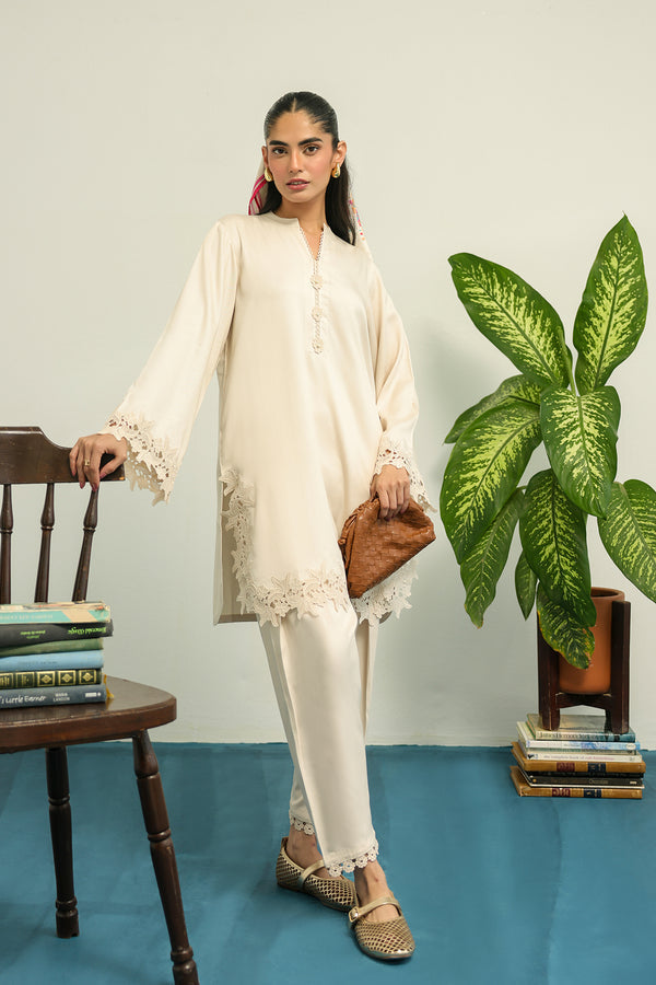 Sahar | Pret Essentials Winter 25 | Ivory Rose