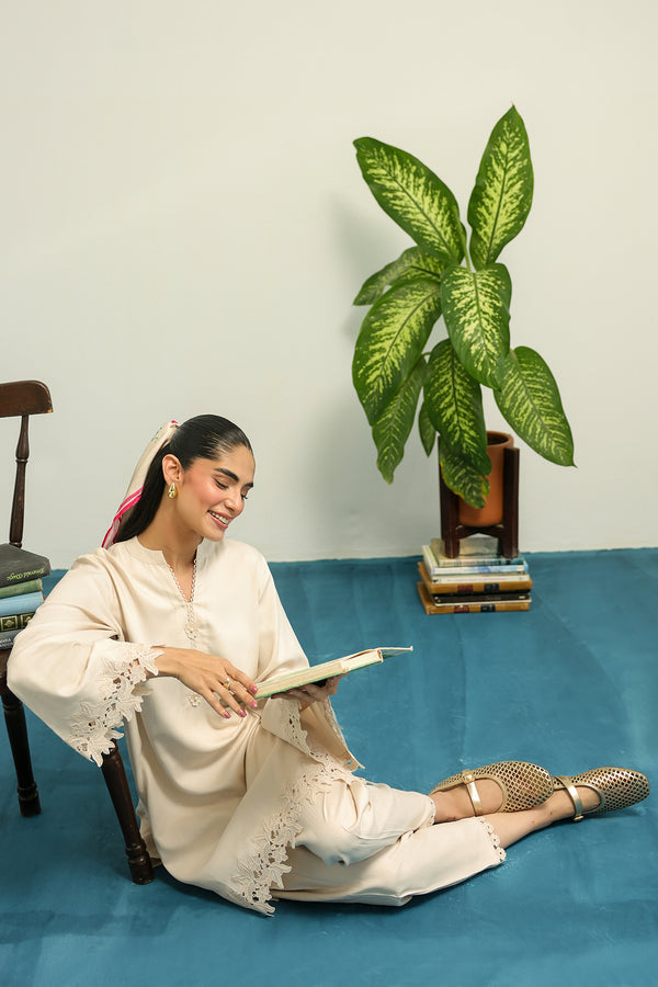 Sahar | Pret Essentials Winter 25 | Ivory Rose