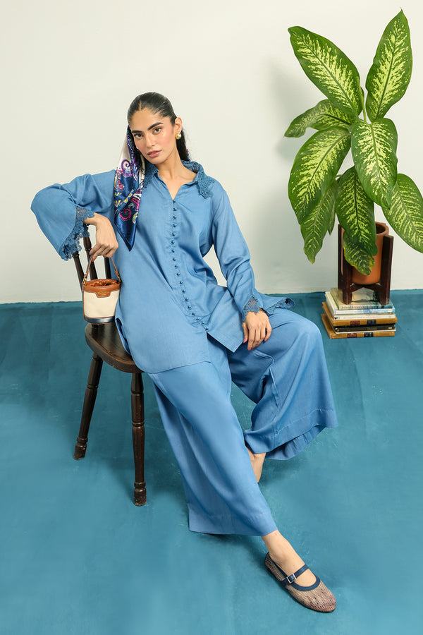 Sahar | Pret Essentials Winter 25 | Blue Ãclat