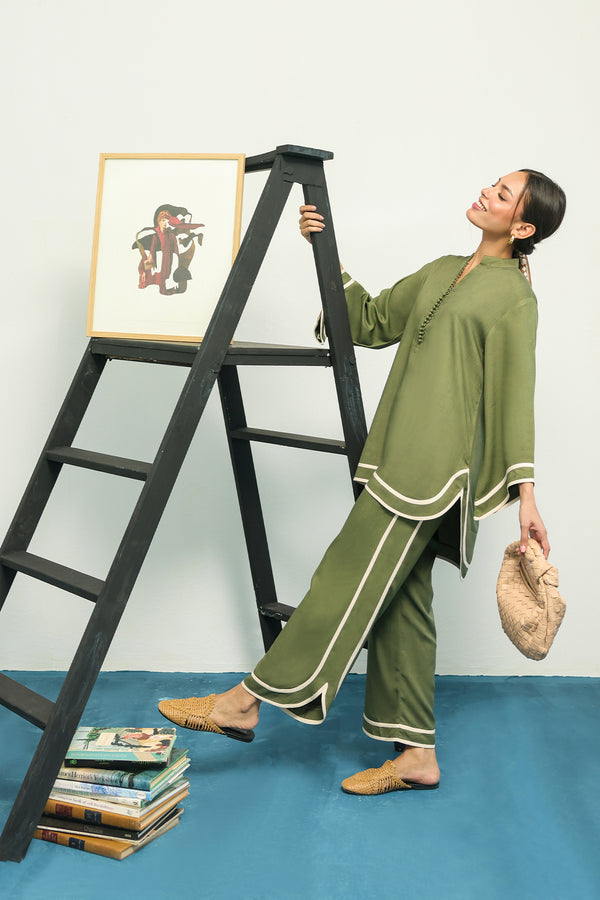 Sahar | Pret Essentials Winter 25 | Olive Luxe