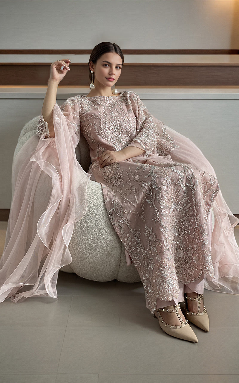 Threads and Motifs | Formal Dresses 25 | Net Embroidered Shirt