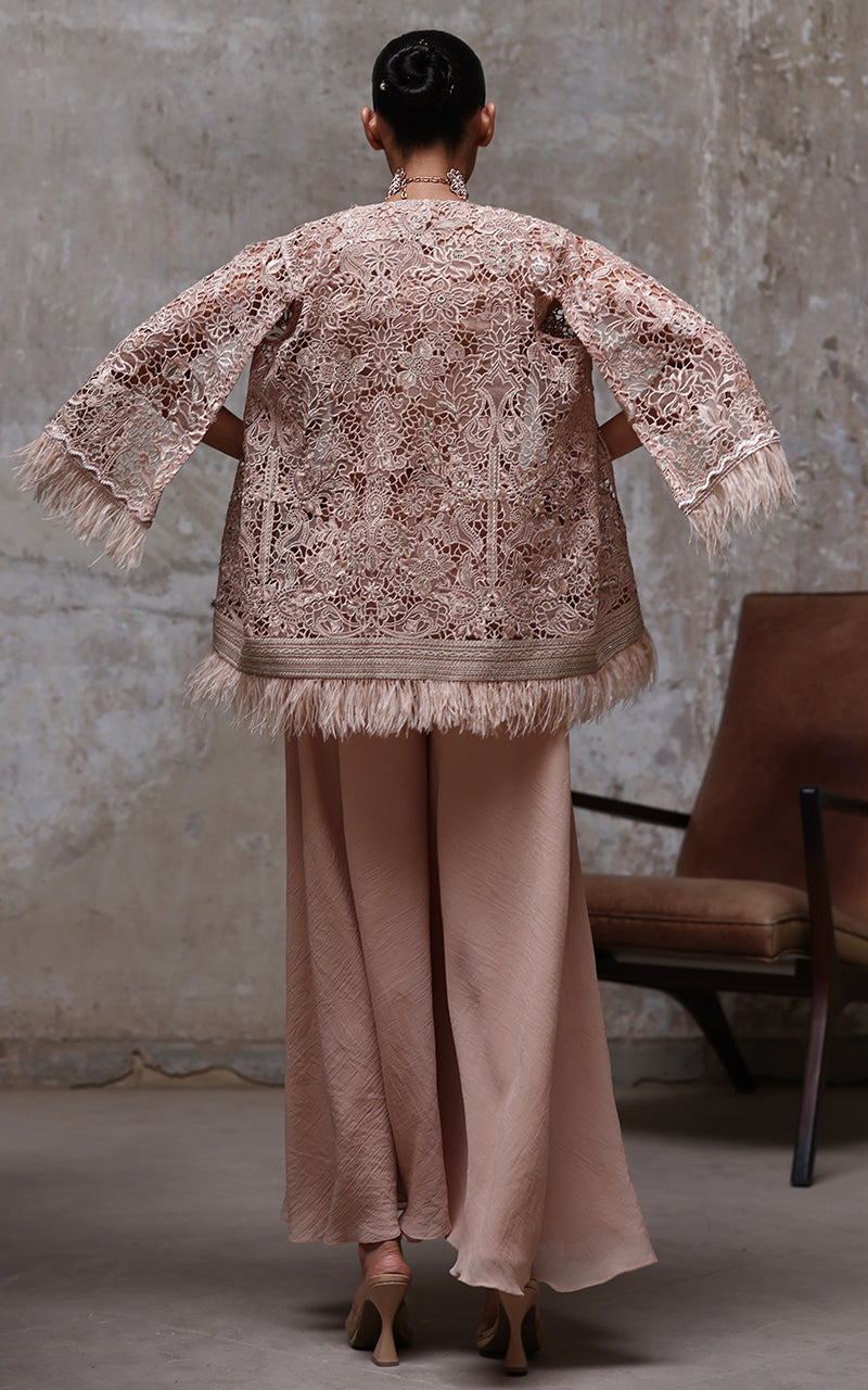 Threads and Motifs | Formal Dresses 25 | Organza Embroidered Jacket With Inner