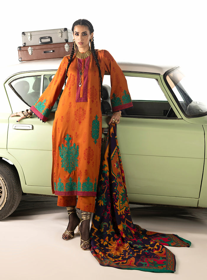 Zainab Chottani | Winter Shawl 25 | Suniva - D3