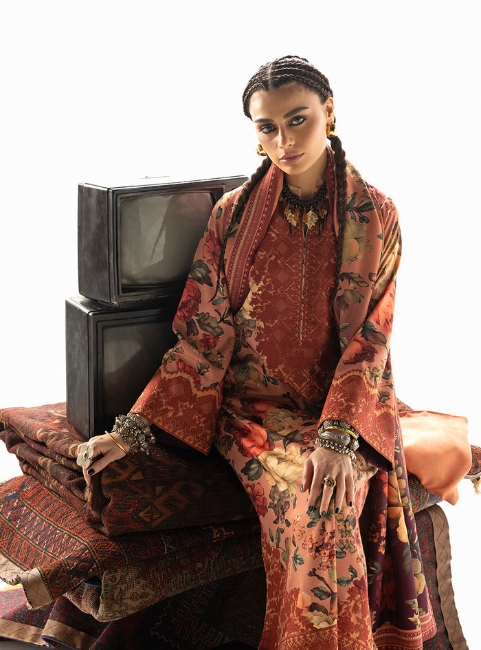 Zainab Chottani | Winter Shawl 25 | Abibi - D10