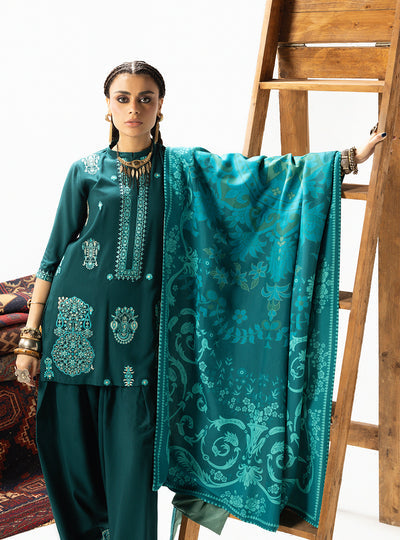 Zainab Chottani | Winter Shawl 25 | Kyana - D6