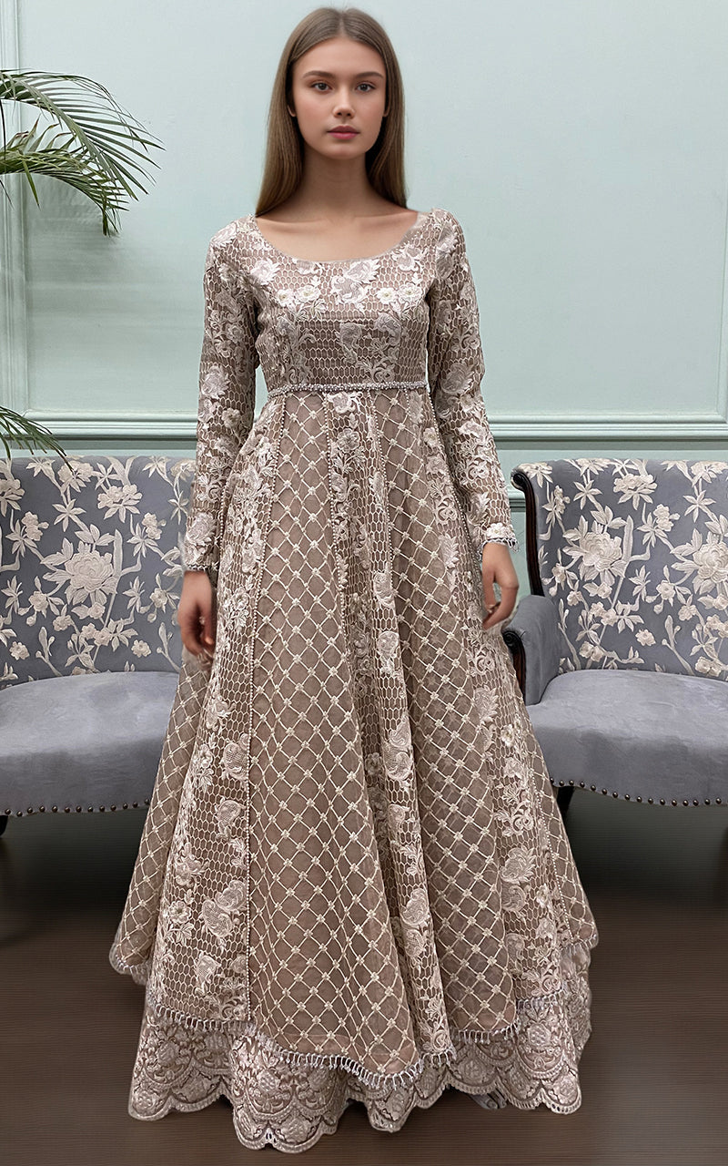 Threads and Motifs | Formal Dresses 25 | Organza Embroidered Maxi
