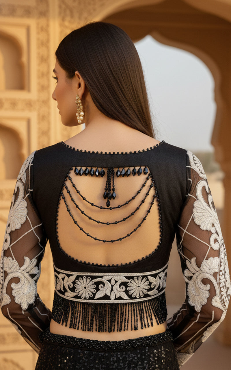 Threads and Motifs | Formal Outfits | Blouse With Lehenga