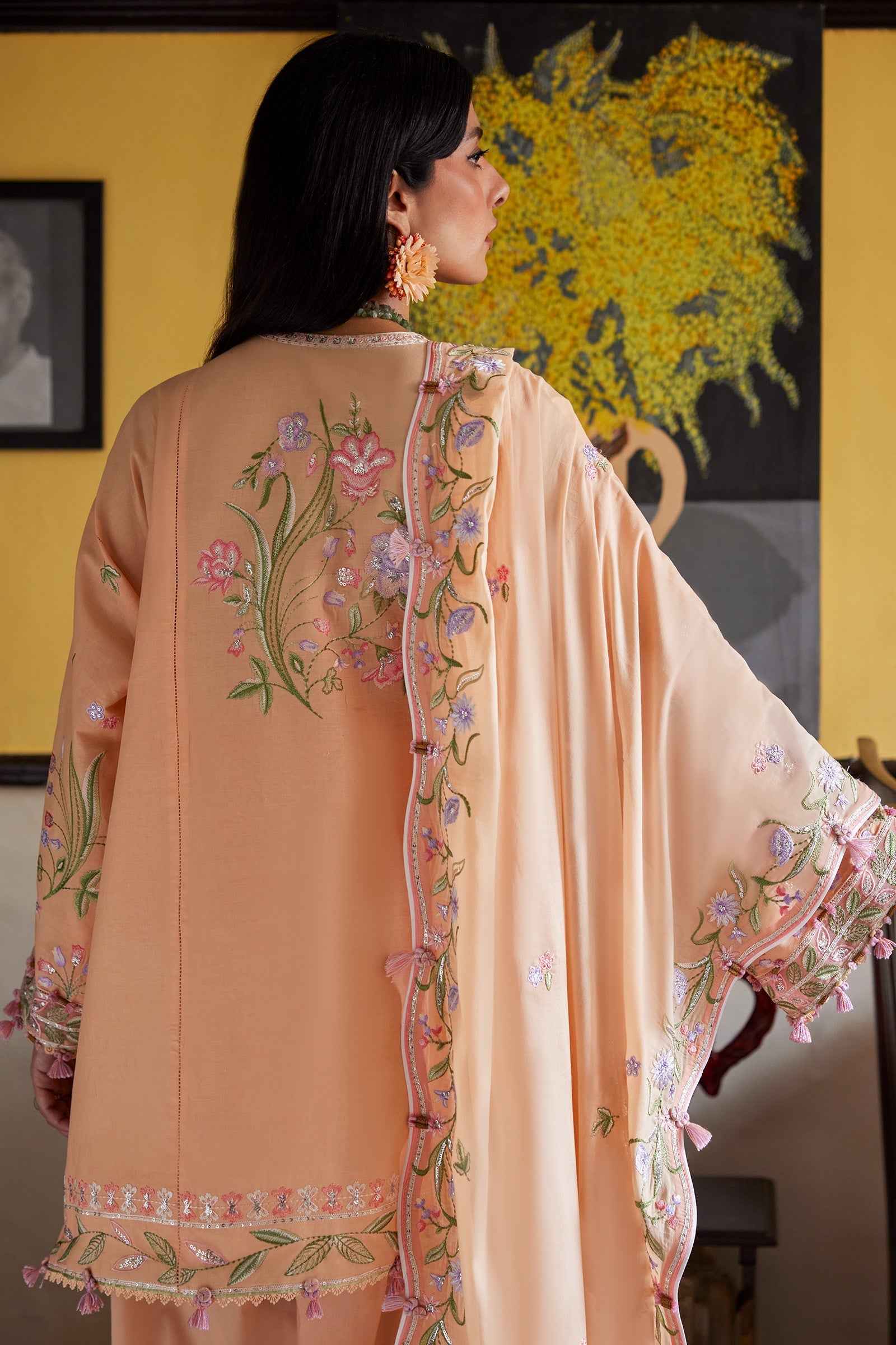 Zaha | Festive Lawn 26 | APRICOT MALLOW BLOOM (ZF26-09)