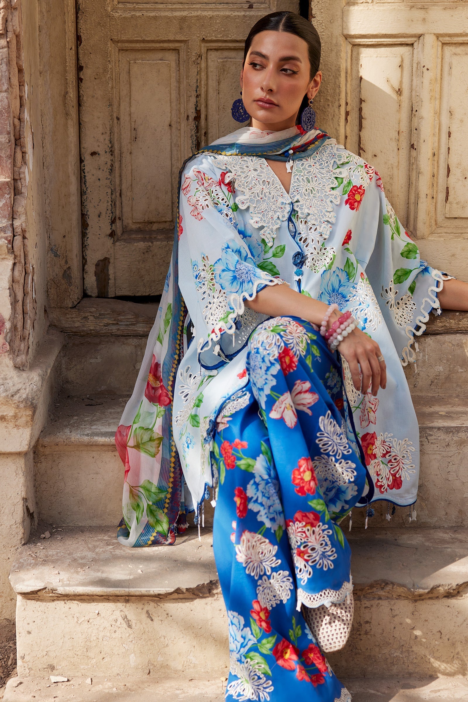 Zaha | Festive Lawn 26 | BLUE POPPY (ZF26-02)