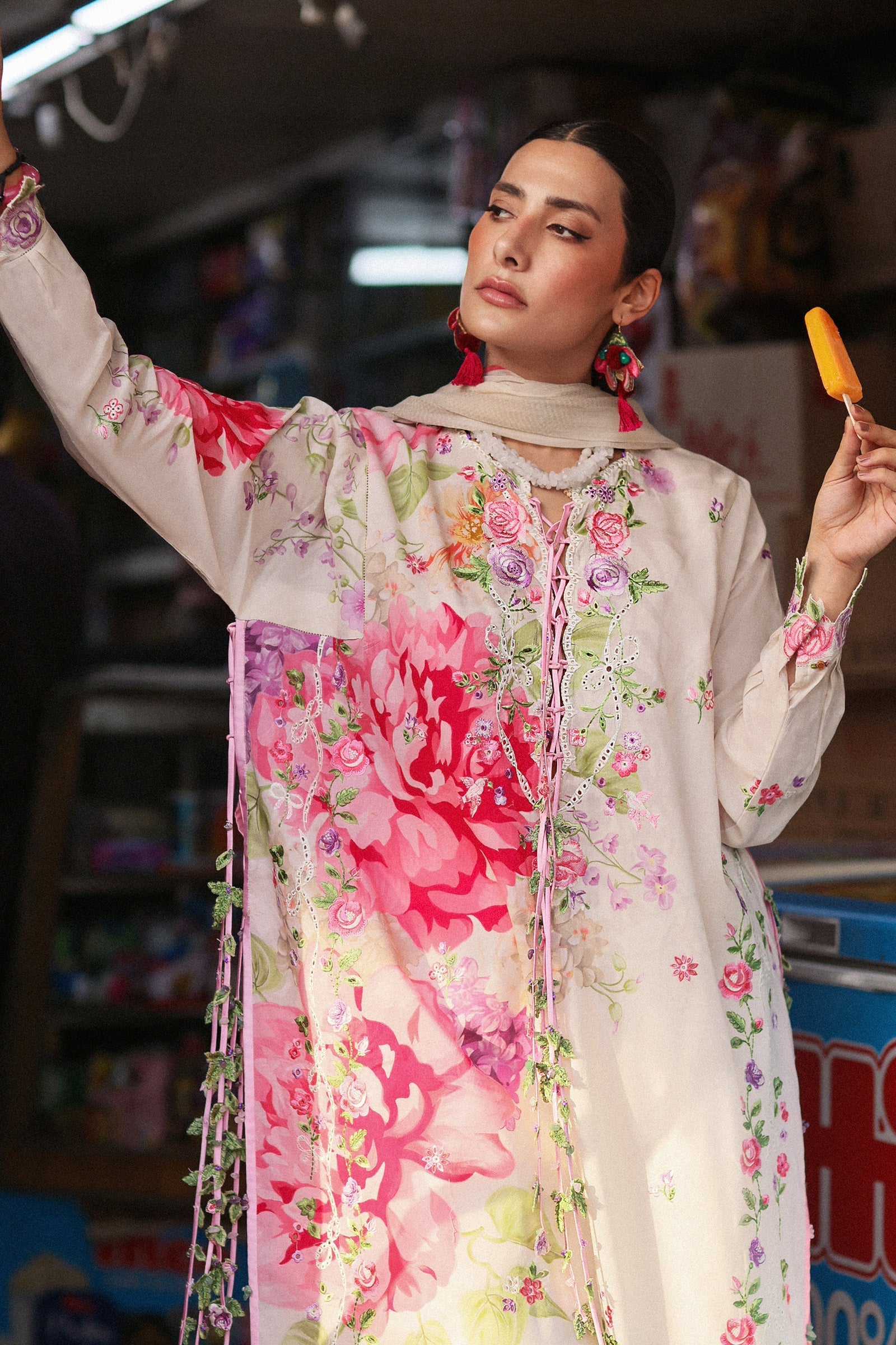 Zaha | Festive Lawn 26 | PINK MINK FROLIC (ZF26-05)