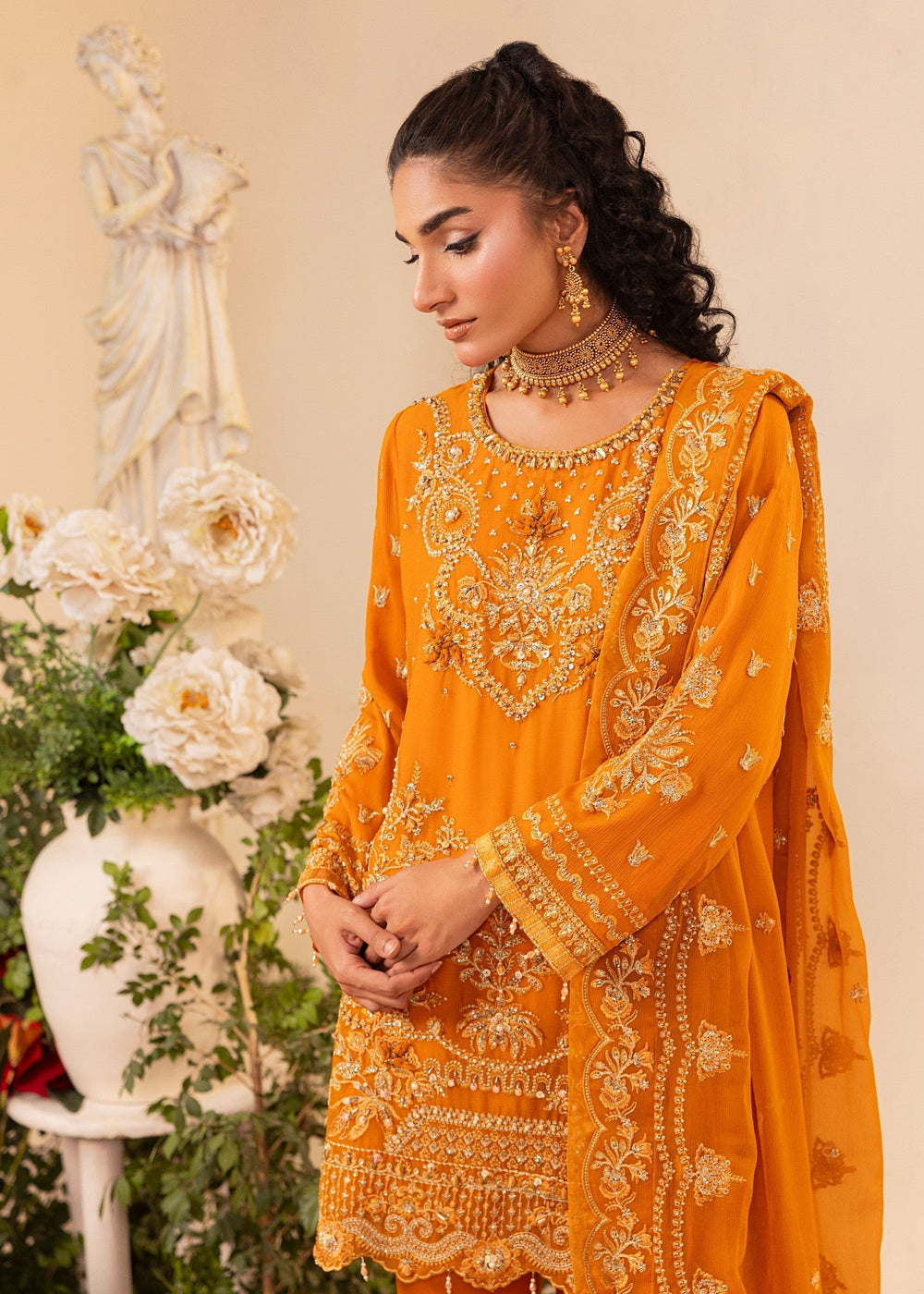 Diara Couture | Tabeer Formals | SF-05 - ORANGE