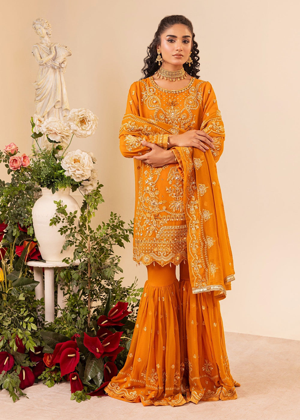 Diara Couture | Tabeer Formals | SF-05 - ORANGE