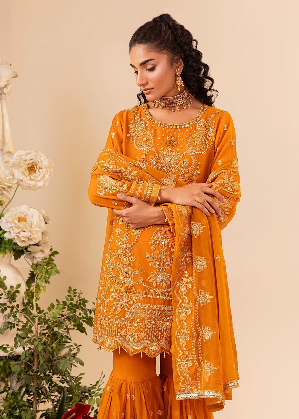 Diara Couture | Tabeer Formals | SF-05 - ORANGE