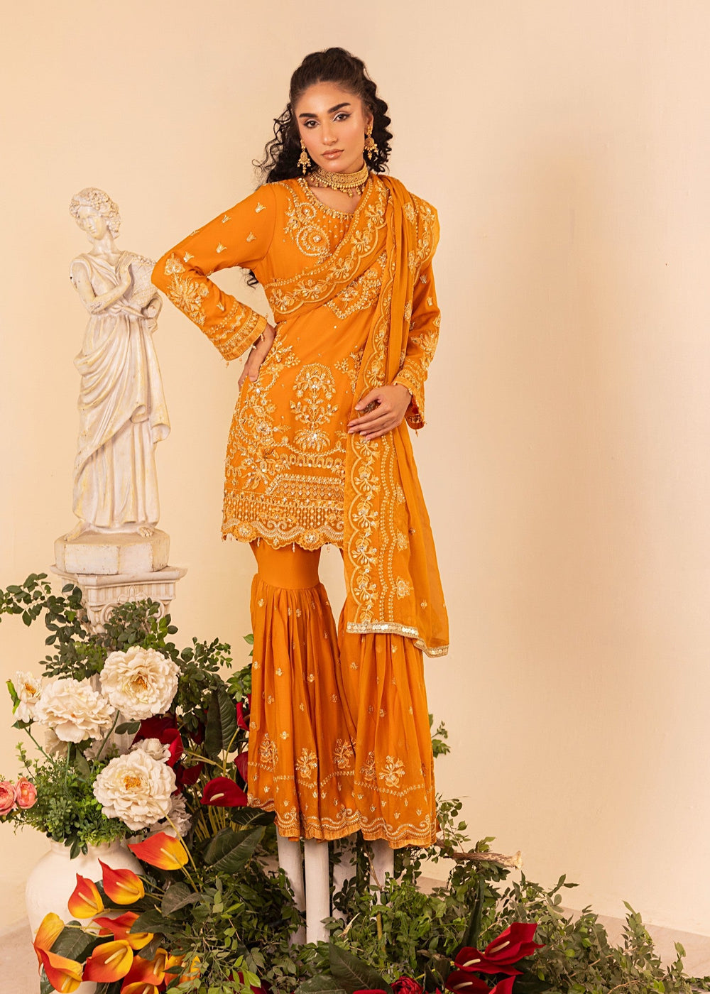 Diara Couture | Tabeer Formals | SF-05 - ORANGE