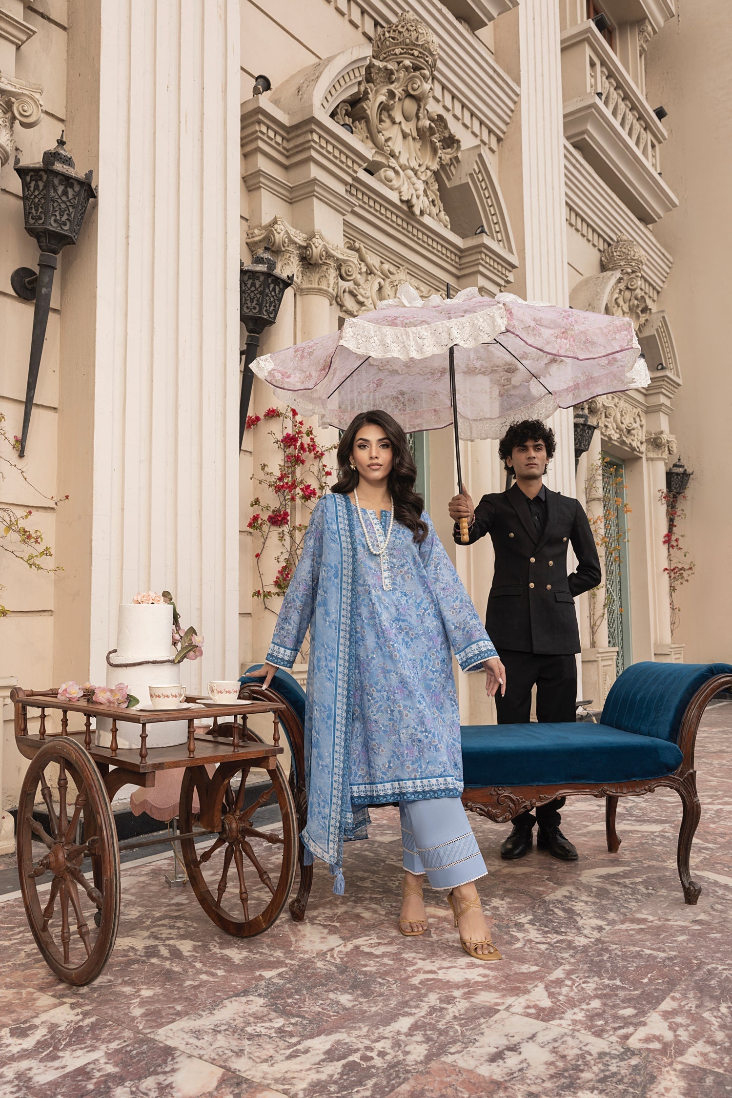 LSM | Embroidered and Printed Lawn | LG-MM-0303